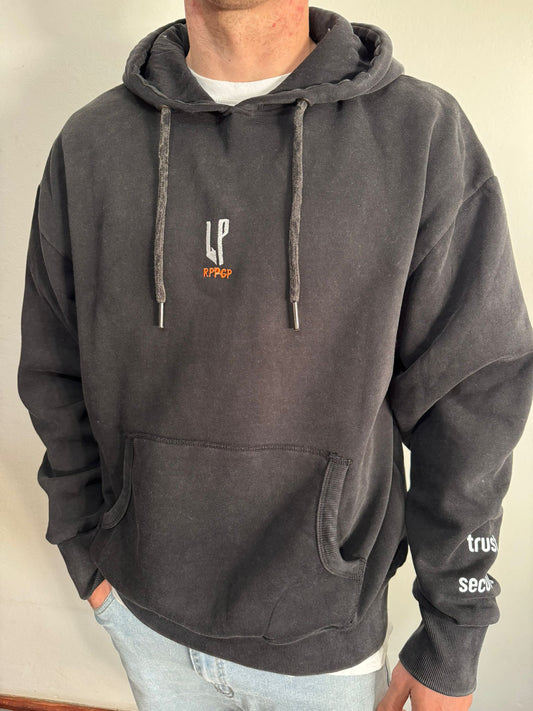 Canguro Oversize "Fuck It" Jaspeado